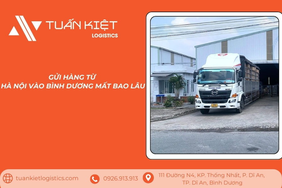 Gửi hàng từ Hà Nội vào Bình Dương mất bao lâu