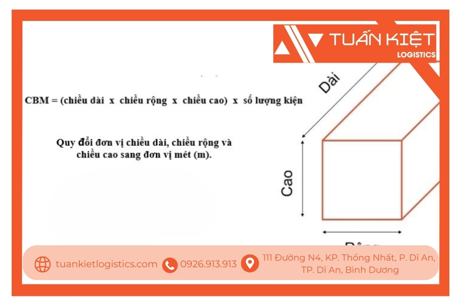 Công thức tính CBM chuẩn trông vận chuyển Công thức tính CBM chuẩn trông vận chuyển