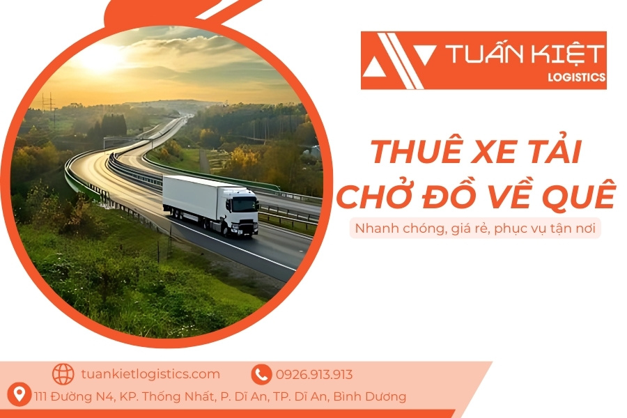 Thuê xe tải chở đồ về quê