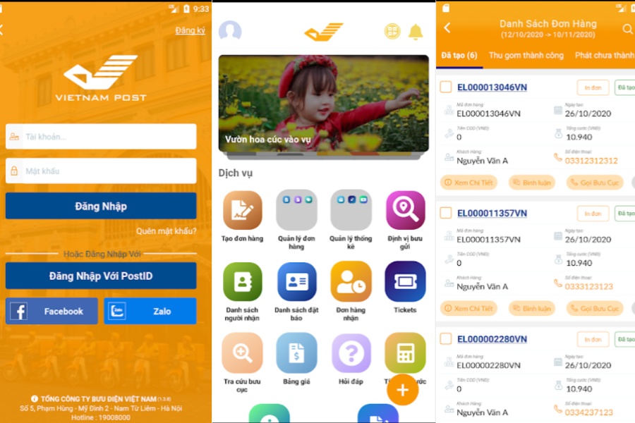 https://vnpost.vn/vi Tra cứu vận đơn bằng ứng dụng VNPost