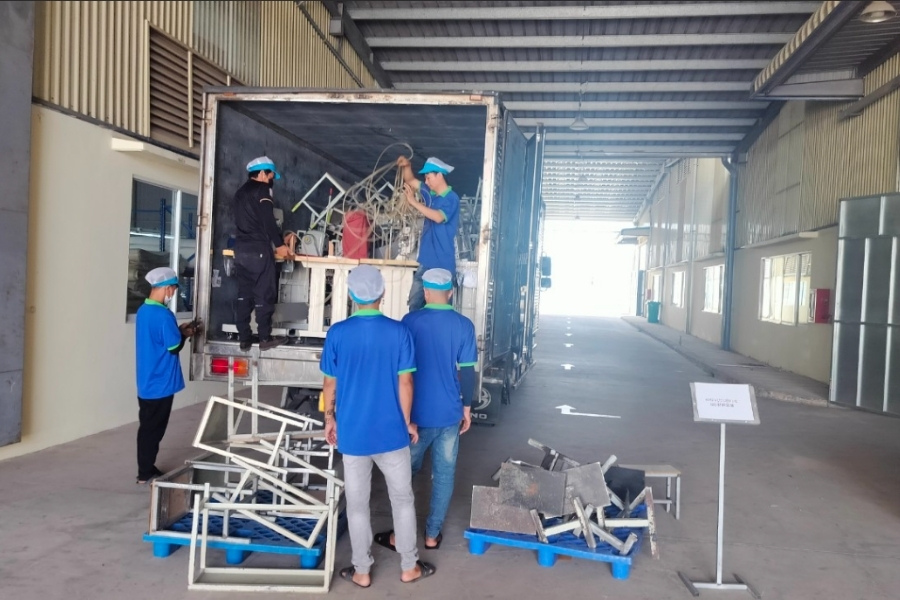 Quy trình chuyển kho xưởng tại Dầu Tiếng