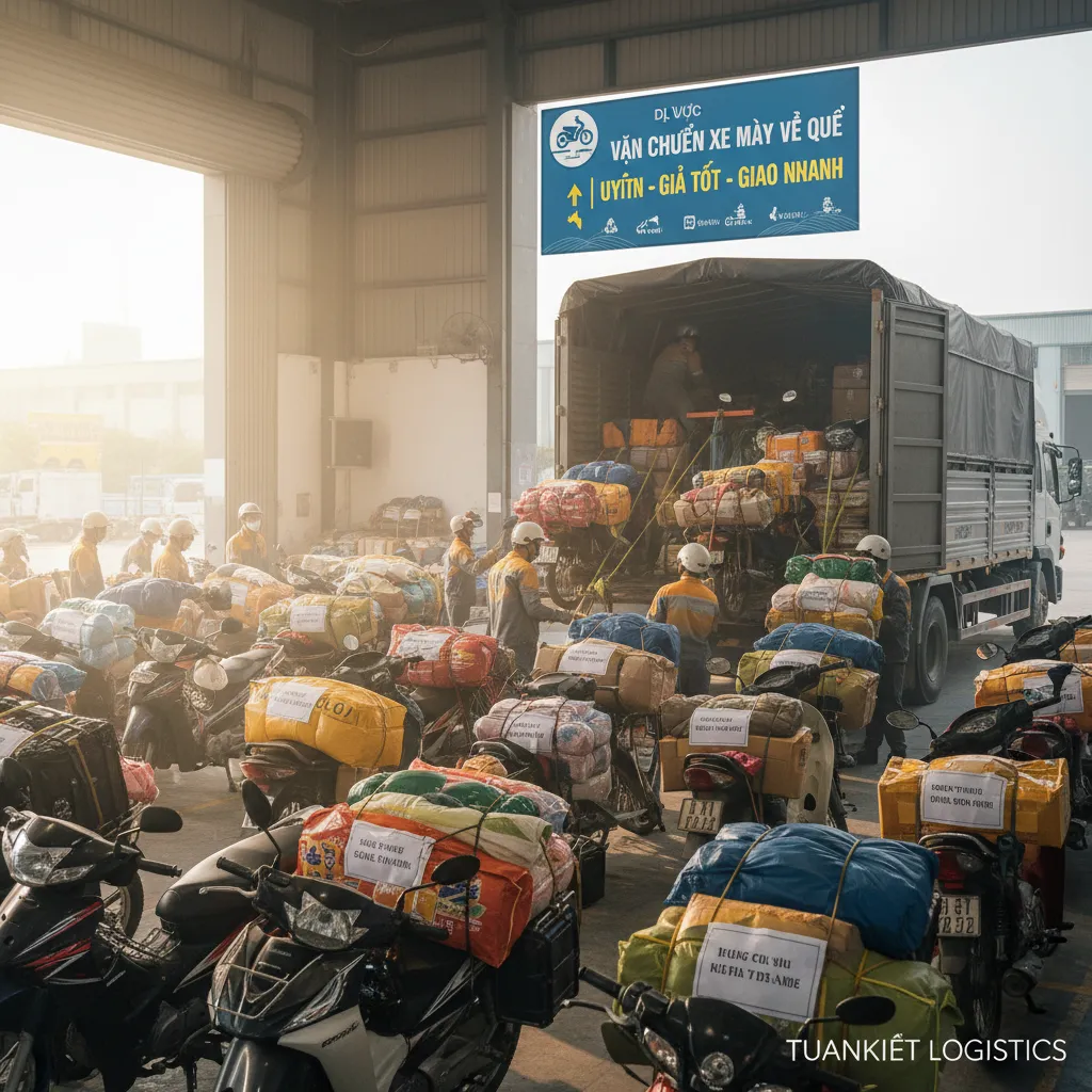 2. Hành lý xe máy tết
