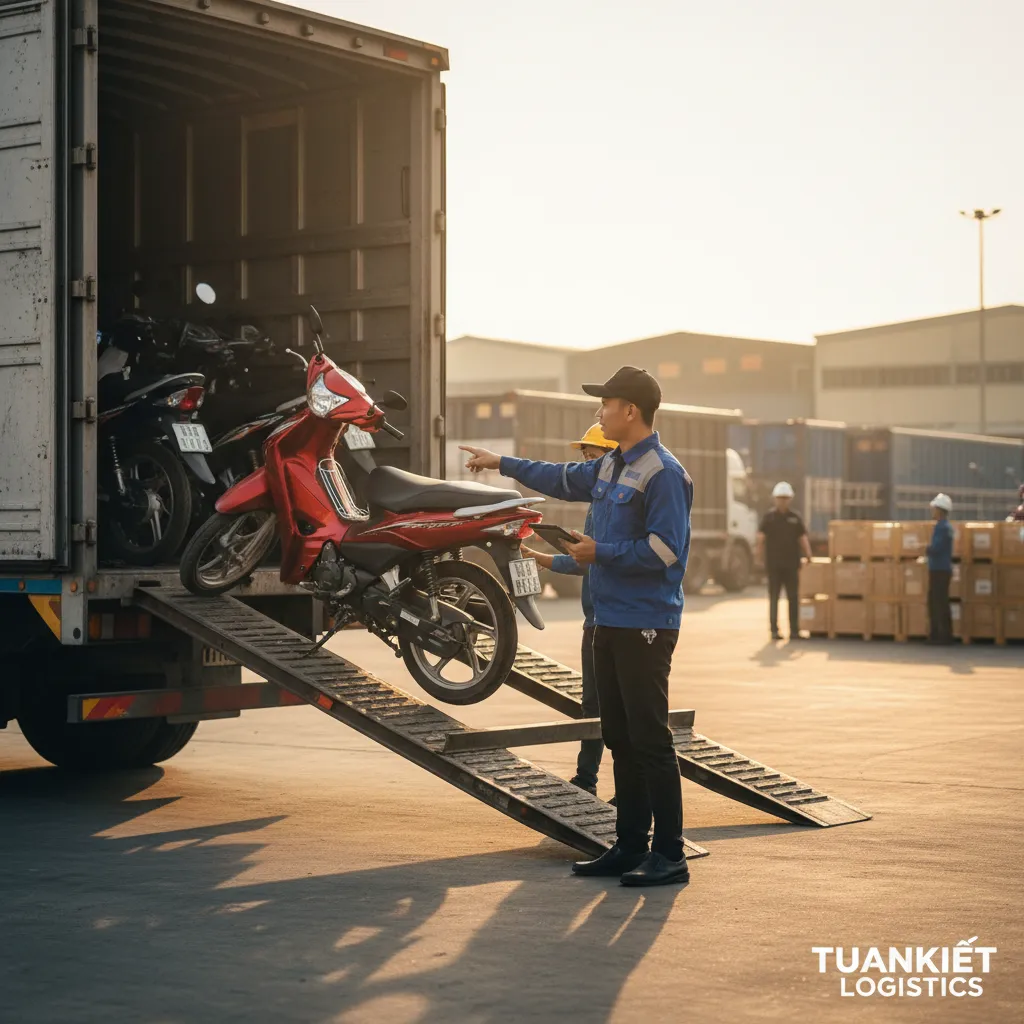 3. Nhân viên giao nhận xe máy
