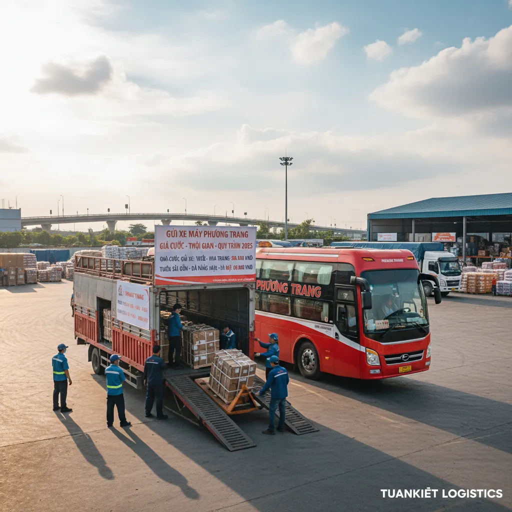 Giá cước gửi xe Phương Trang