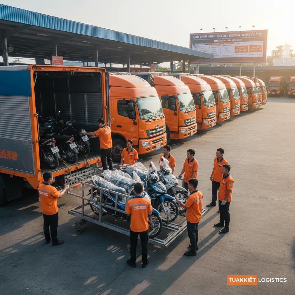 Quy trình gửi xe Phương Trang