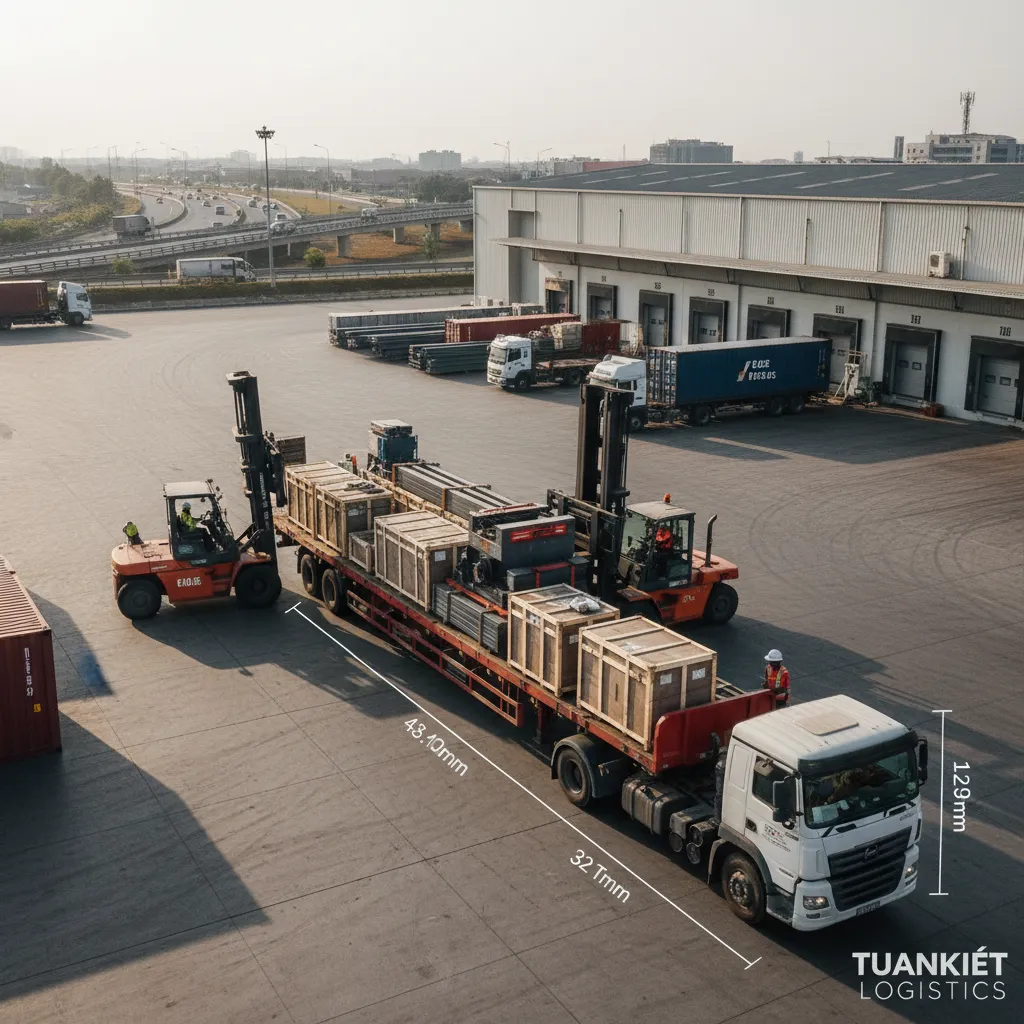 Xe tải chở hàng nặng công nghiệp