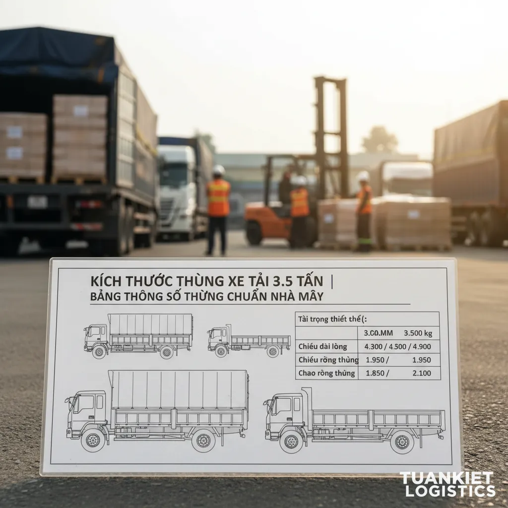 Bảng thông số kỹ thuật xe 3.5T