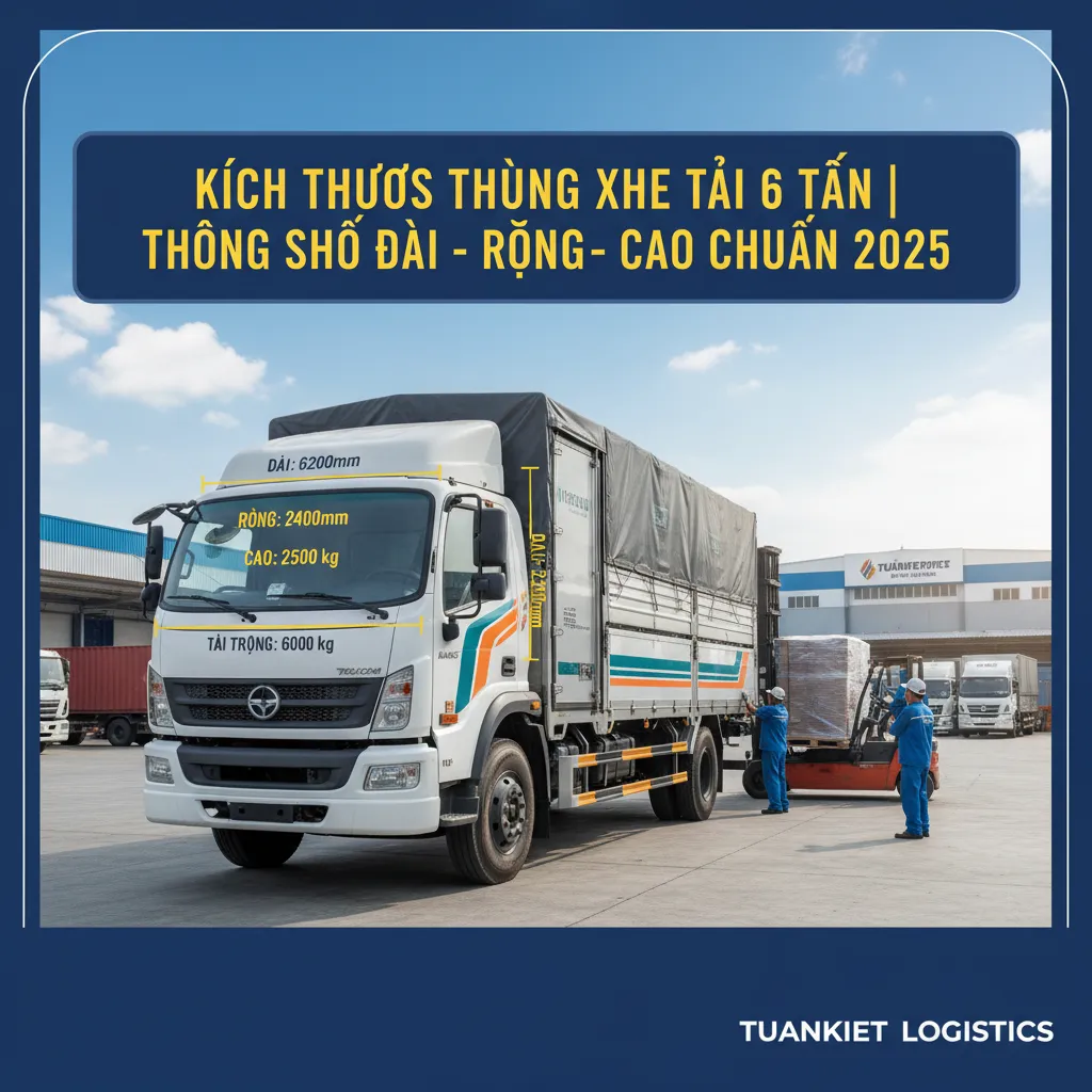 4. Chi tiết kích thước thùng xe tải đóng mới 2025