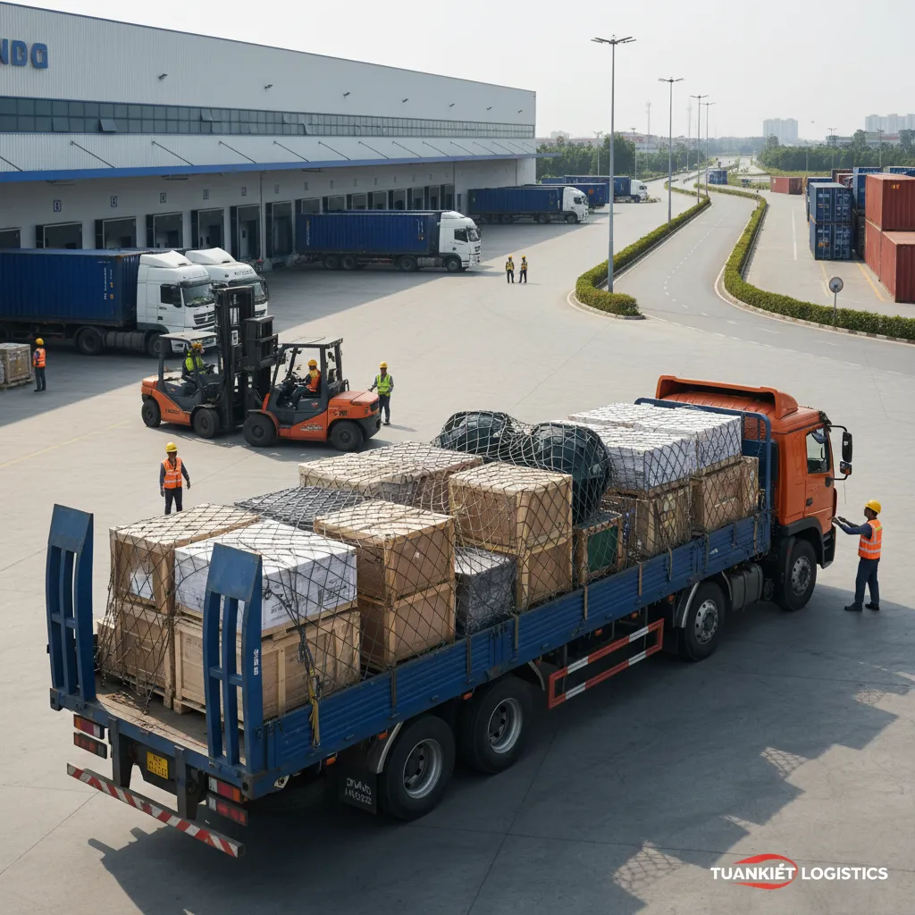 Minh họa tải trọng xe tải 7 tấn