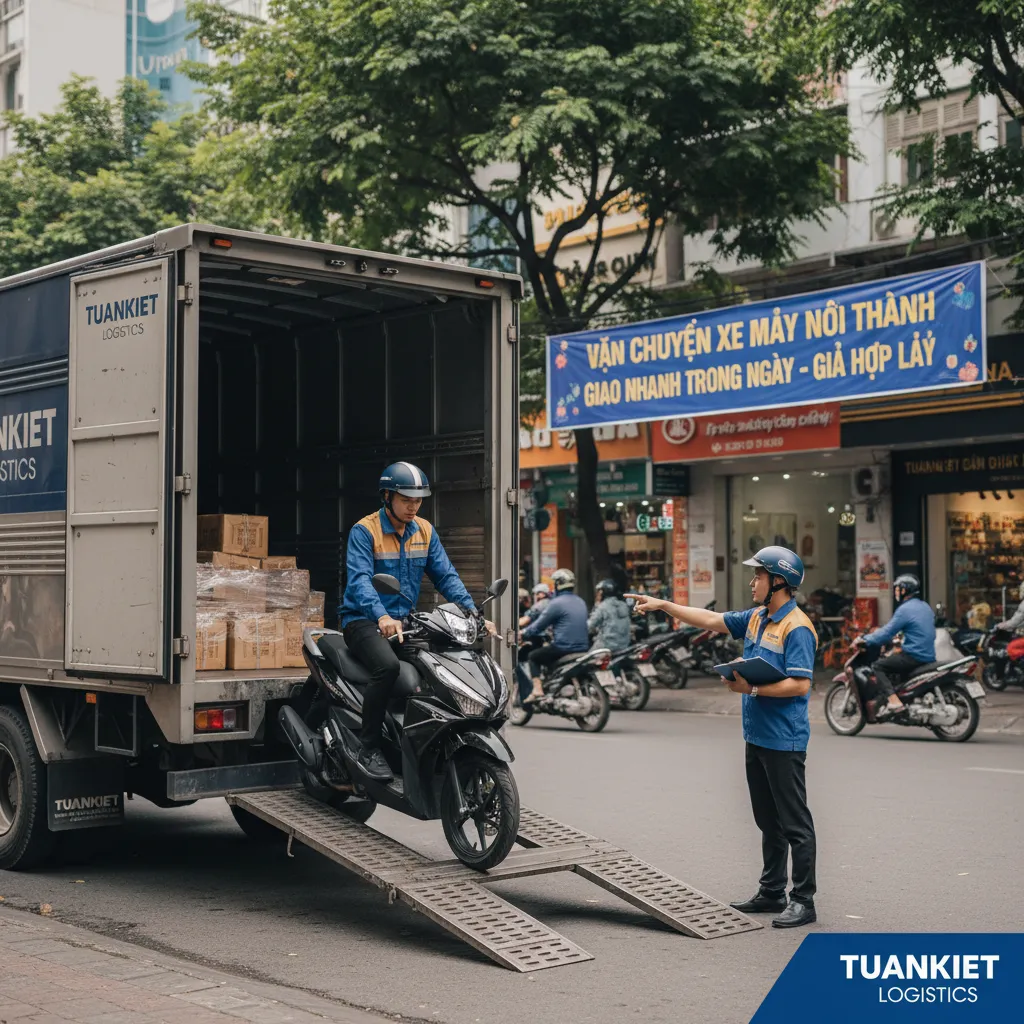 3. Shipper giao xe máy trong ngày