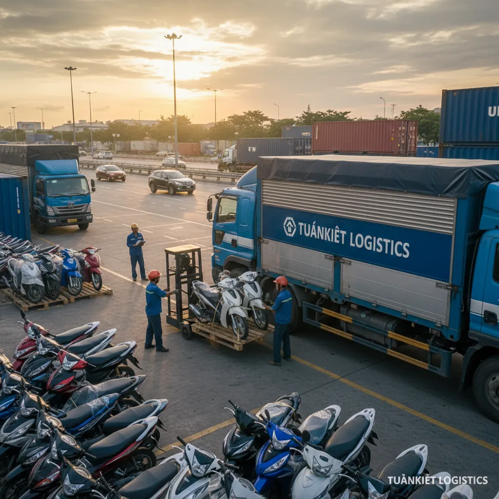 Dịch vụ chở xe máy TPHCM giá rẻ ảnh