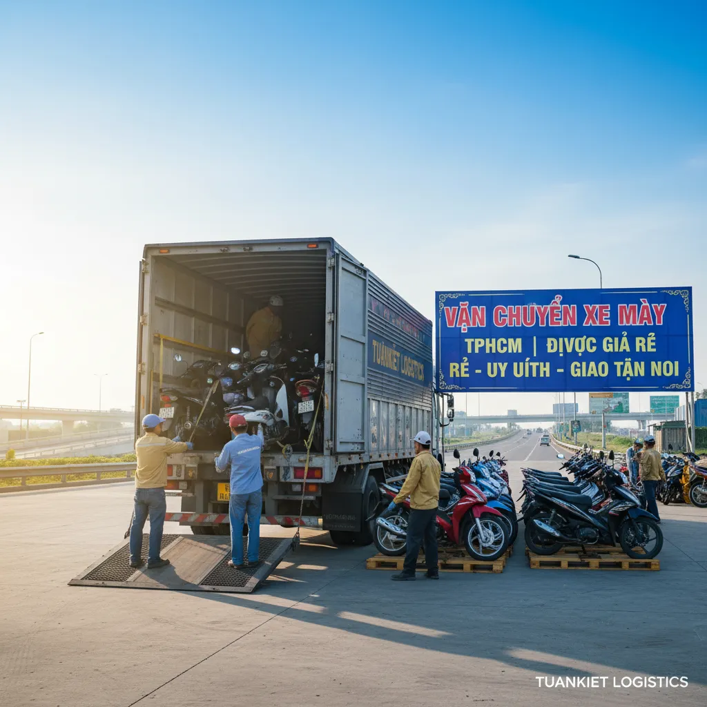 Chuyển xe máy liên tỉnh TPHCM uy tín hình